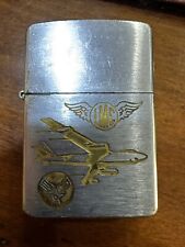 Vintage 1958 US Air Force LMC Chrome Zippo Lighter Airplane picture