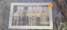 HPE VINTAGE PHOTOGRAPH Spencer Lionel Adams GROUP PICTURE IN FRONT OF WINDOWS picture