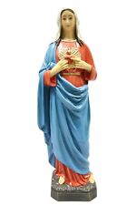 25 Inch Immaculate Heart of Mary Virgin Mary Statue Figurine Vittoria Made Italy picture
