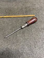 Vintage German WWll Era Ratcheting Phillips Screwdriver US Zone 9” With Wooden   picture