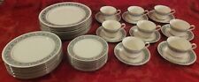 Prelude China by NORITAKE Black & Ivory Dinnerware Wedding MCM - 40 pieces 7570 picture