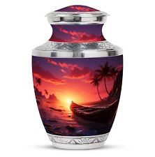 Twilight Glow on a Secluded Cove Large Urns For Human Remains Size 10 Inch picture