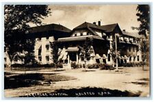 1924 Hertzler Hospital View Halsted Kansas KS RPPC Photo Posted Postcard picture