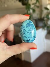 Shattuckite And Chrysocolla Oval Palm Stone  picture