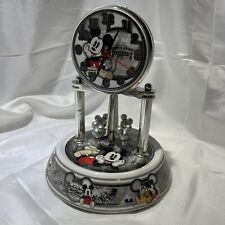 Walt Disney Mickey Mouse Deluxe Vintage Anniversary Table Clock Works picture