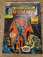 SUPERNATURAL THRILLERS 7 featuring The Living Mummy, Marvel lot 1974 HIGH GRADE picture