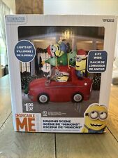 Gemmy Despicable Me Minion Scene Car Christmas Inflatable 8ft Wide *In Box/Works picture