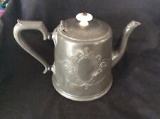 ANTIQUE ARTHUR FURNISS  PEWTER TEAPOT C.1859-1862 ENGLAND needs love, rare find picture