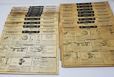 AEA Tune Up System Cards Plymouth 1940s-1950s Illustrations Parts Set of 17 picture