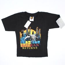 Deadstock 1991 DC Comics Batman Returns T Shirt Youth M Black Be There USA S/S picture