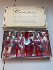 Vintage Avon set of 6 Demitasse Spoons and Keepsake Case EUC picture