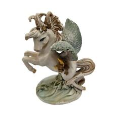 Vintage 1990s Unicorn Pegasus Nautical Style Figurine Carved picture