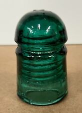 Vintage BROOKFIELD Green Aqua Glass Insulator picture
