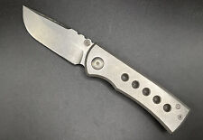 Chaves Knives American Made 228 V2.5 Speed Holes Titanium Hand Ground S35VN picture