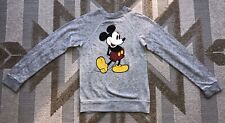VTG 80s Heathered Gray Classic Walt Disney Mickey Mouse Sweatshirt SZ S Small picture