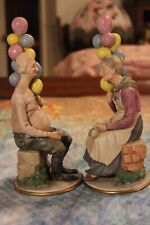 Pucci Signed Capodimonte Old Couple Selling Balloons--Excellent Condition picture