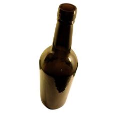 Antique Primitive Brown Glass Spirit Bottle Vintage Liquor Western Colorado picture