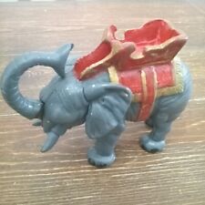 Vintage Antique Cast Iron Mechanical Bank ELEPHANT HOWDAH Rare Early HUBLEY NM picture
