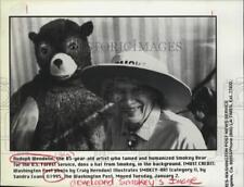 1995 Press Photo Rudoph Wendelin who created Smokey Bear's image. - sax15091 picture