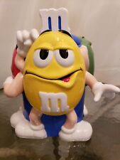 M&M Red Yellow Green Ceramic Cookie Jar Rare picture
