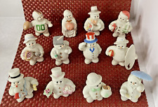 Lenox Twelve 12 Months Snowmen Complete Set 2000 January - December EUC picture
