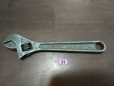 Vintage Crescent Crestaloy 8” Adjustable Wrench Early Wide Jaw Jamestown NY USA picture