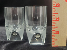 Pair VERY RARE Vintage Rosenthal Studio Line Skal Cut Crystal Shot Glasses NWT picture