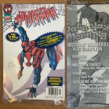 AMAZING SPIDER-MAN #408 POLYBAGGED RAMONES/SUBLIME CASSETTE TAPE 1996 picture