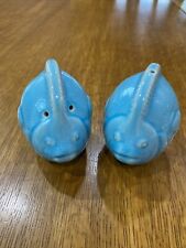 Vintage Turquoise Colored Fish Salt and Pepper Shakers picture