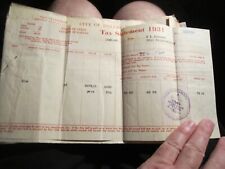 1929 - 1931 CITY OF DALLAS, TEXAS TAX STATEMENTS -  BBA-11 picture