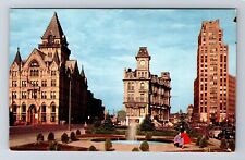 Syracuse NY-New York, Clinton Square, Advertisement, Antique, Vintage Postcard picture