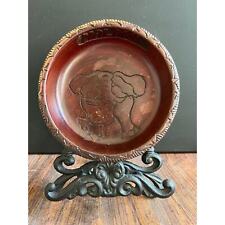 Vintage East African Wooden Hand Carved Elephant Bowl  picture