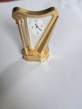Bulova Miniature Brass Harp Clock B0537 picture