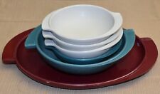 Vtg Boonton Ware MELMAC Melamine Multicolor Bowls & Serving Tray Mixed Lot USA picture