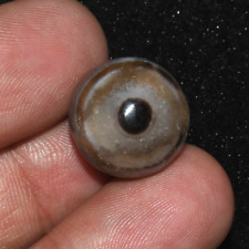Ancient Old Bactrian Banded Agate Bead with Eye Circa 2500 to 3000 BCE picture