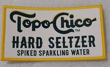 Vtg Topo Chico Hard Seltzer Spiked Sparkling Water Cloth Patch 1990s NOS New picture