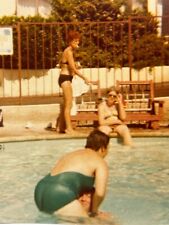 1V Photograph Candid View Old Women At The Pool Smoking Cigarettes 1978 Calif. picture