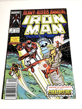 Marvel IRON MAN ANNUAL Comic #9 (1987) 1st Stratosfire Appearance. Newsstand picture
