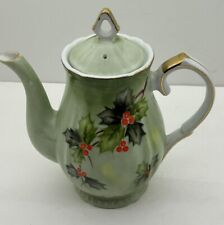 NORCREST 1QT HOLLY BERRY TEAPOT  CRAFTED IN JAPAN XP-4B picture