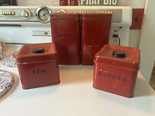 Rare Red GarnerWare Canister Set picture