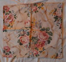 Vintage Fabric Pink Cabbage Roses 20