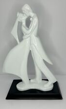 Herco Gift Wedding Day Couple Kissing Bride & Groom Figurine Art Decor Sculpture picture