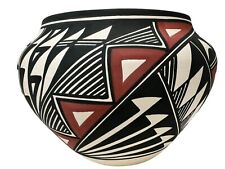 Native American Pottery Acoma Hand Painted Southwest Home Decor Vase N Victorino picture