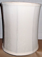 Vintage Stiffel Lamp Shade Caged Fabric Nobby Drum Barrel 16 1/2