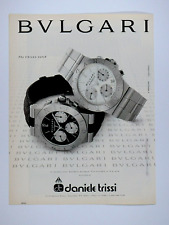 Daniele Trissi Scarsdale NY Regional Bulgari VTG 1999 Chrono Original Print Ad picture