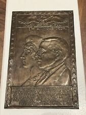 Rare World War 1 Woodrow Wilson Copper Plaque picture