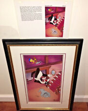 Warner Bros Cel Sylvester Tweety Bird The Last Claw Signed Virgil Ross Rare Cell picture