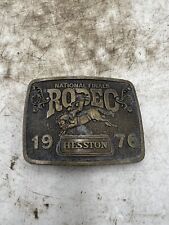 1976 Hesston NFR National Finals Rodeo Limited Edition Commemorative Belt Buckle picture