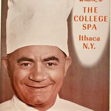 1950s College Spa Restaurant Menu Peter Atsedes Ithaca Cayuga Lake New York picture