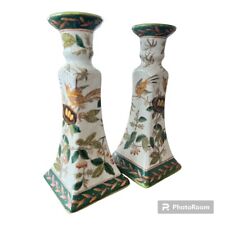 Wong Lee Chinese Porcelain Candlestick Holders picture